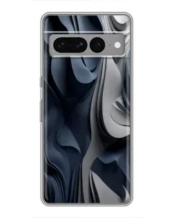 Чохол для Google Pixel 7 Pro з картинкою «Об'ємні сині складки»