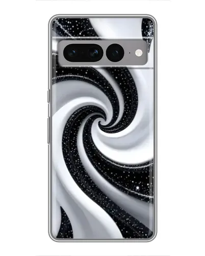 Чохол для Google Pixel 7 Pro з картинкою «Чорно-біла спіраль»