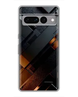 Чохол для Google Pixel 7 Pro з картинкою «Чорні геометричні блоки»