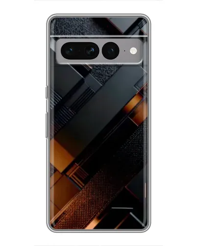 Чохол для Google Pixel 7 Pro з картинкою «Чорні геометричні блоки»