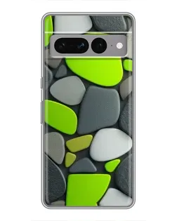 Чохол для Google Pixel 7 Pro з картинкою «Яскрава неонова галька»