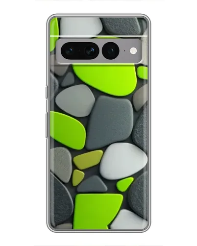 Чохол для Google Pixel 7 Pro з картинкою «Яскрава неонова галька»