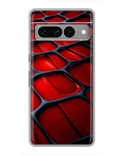 Чохол для Google Pixel 7 Pro з картинкою «Червона глянцева сітка»