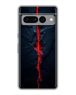 Чохол для Google Pixel 7 Pro з картинкою «Червона лавова тріщина»