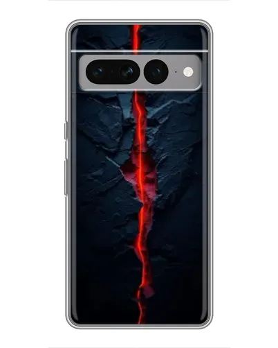 Чохол для Google Pixel 7 Pro з картинкою «Червона лавова тріщина»