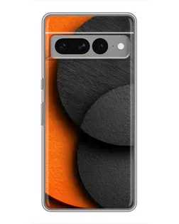 Чохол для Google Pixel 7 Pro з картинкою «Геометрія помаранчевих кіл»