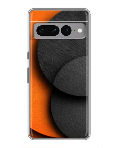 Чохол для Google Pixel 7 Pro з картинкою «Геометрія помаранчевих кіл»