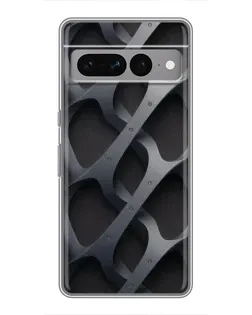 Чохол для Google Pixel 7 Pro з картинкою «Об'ємне сіре плетіння»