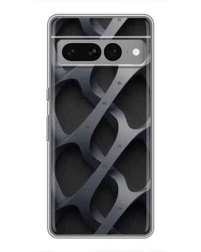 Чохол для Google Pixel 7 Pro з картинкою «Об'ємне сіре плетіння»