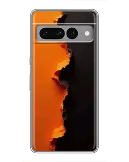 Чохол для Google Pixel 7 Pro з картинкою «Помаранчевий розлом»