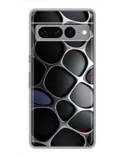 Чохол для Google Pixel 7 Pro з картинкою «Об'ємна темна решітка»