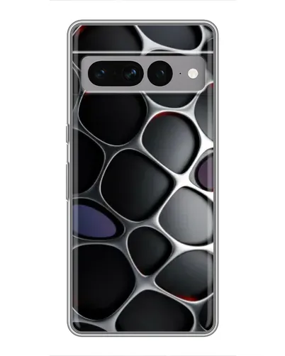 Чохол для Google Pixel 7 Pro з картинкою «Об'ємна темна решітка»