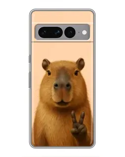 Чохол для Google Pixel 7 Pro з картинкою «Капібара вікторія»