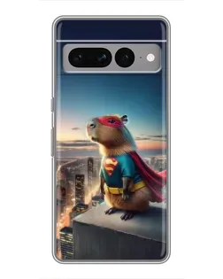 Чохол для Google Pixel 7 Pro з картинкою «Капі-мен супергерой»