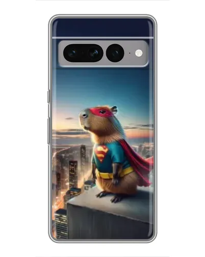 Чохол для Google Pixel 7 Pro з картинкою «Капі-мен супергерой»