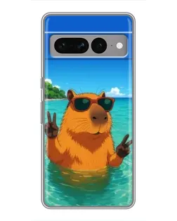Чохол для Google Pixel 7 Pro з картинкою «Морська капібара»
