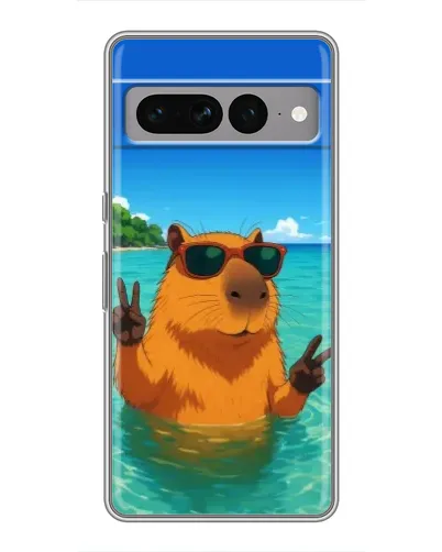 Чохол для Google Pixel 7 Pro з картинкою «Морська капібара»