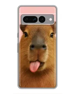 Чохол для Google Pixel 7 Pro з картинкою «Капібара з язиком»