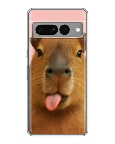 Чохол для Google Pixel 7 Pro з картинкою «Капібара з язиком»