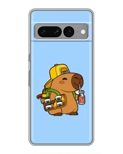 Чохол для Google Pixel 7 Pro з картинкою «Капібара на скейті»