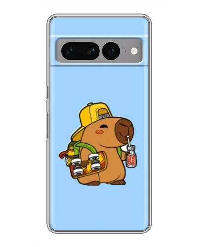 Чохол для Google Pixel 7 Pro з картинкою «Капібара на скейті»