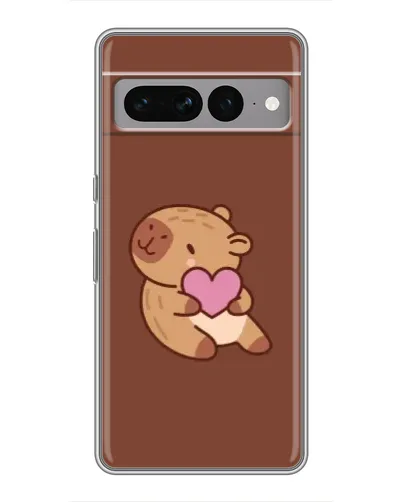 Чохол для Google Pixel 7 Pro з картинкою «Капібара з серцем»