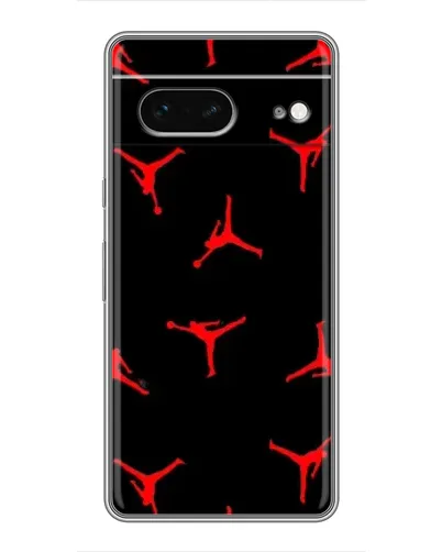 Чехол для Google Pixel 7 с картинкой «Jordan Red Pattern»
