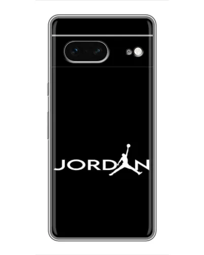 Чехол для Google Pixel 7 с картинкой «Jordan White Logo»