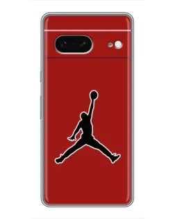 Чехол для Google Pixel 7 с картинкой «Jordan Red Back»