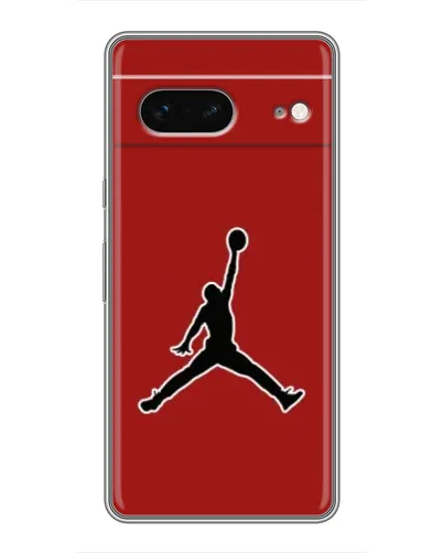 Чехол для Google Pixel 7 с картинкой «Jordan Red Back»