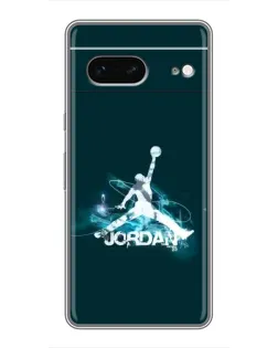 Чехол для Google Pixel 7 с картинкой «Jordan Blue Fire»