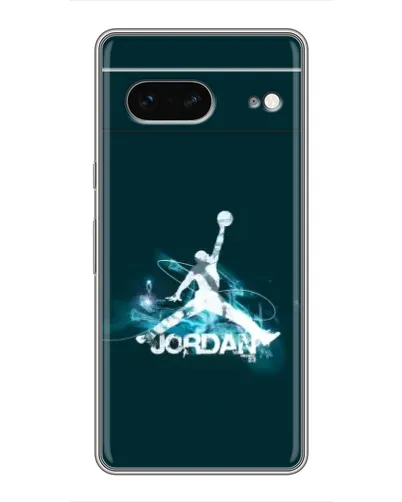 Чехол для Google Pixel 7 с картинкой «Jordan Blue Fire»