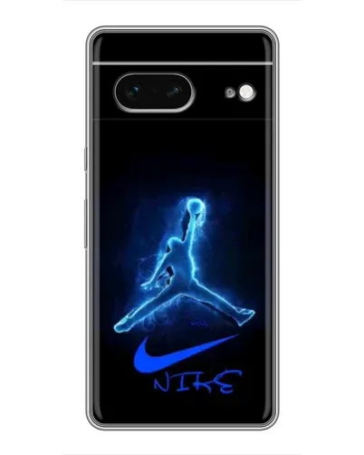 Чехол для Google Pixel 7 с картинкой «Jordan Neon Blue»