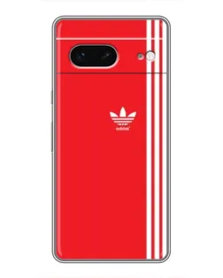 Чохол для Google Pixel 7 з картинкою «Червоний мінімалізм Adidas»