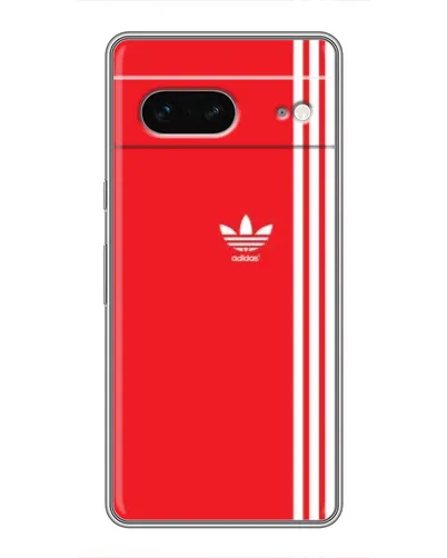 Чохол для Google Pixel 7 з картинкою «Червоний мінімалізм Adidas»