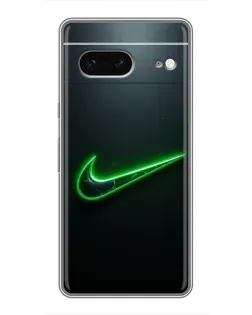 Чохол для Google Pixel 7 з картинкою «Неоновий контур Nike»