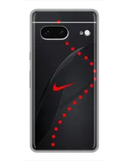 Чехол для Google Pixel 7 с картинкой «Абстрактный дизайн Nike»