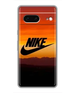 Чехол для Google Pixel 7 с картинкой «Nike — вечерний горизонт»