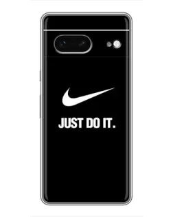 Чехол для Google Pixel 7 с картинкой «Классический принт Nike»