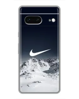 Чехол для Google Pixel 7 с картинкой «Nike — зимние горы»