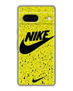 Чехол для Google Pixel 7 с картинкой «Желтый текстурный Nike»