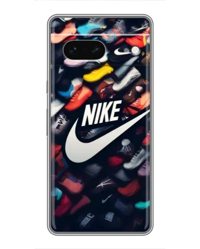 Чехол для Google Pixel 7 с картинкой «Коллекция кроссовок Nike»
