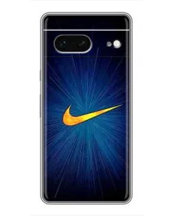 Чохол для Google Pixel 7 з картинкою «Синій пульс Nike»