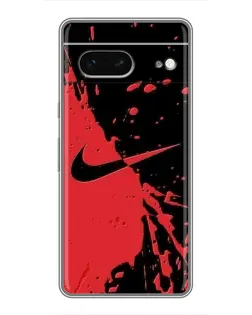 Чохол для Google Pixel 7 з картинкою «Червоні бризки Nike»