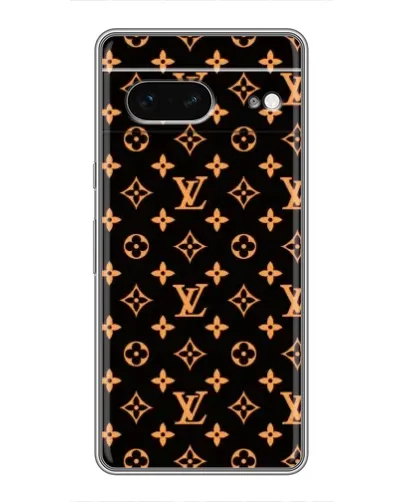 Чохол для Google Pixel 7 з картинкою «Золота монограма LV»