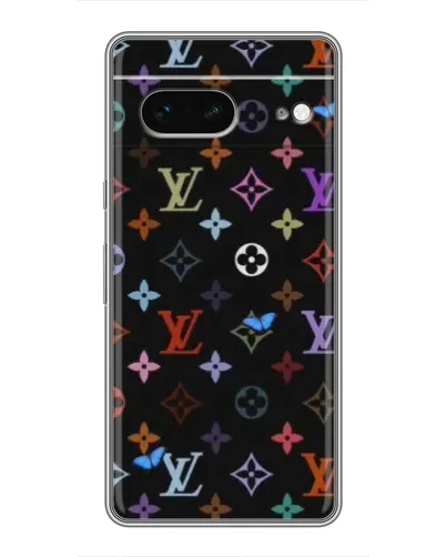 Чохол для Google Pixel 7 з картинкою «Кольорова монограма LV»