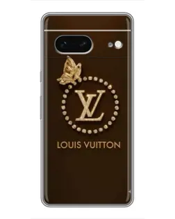 Чохол для Google Pixel 7 з картинкою «LV — золота печатка»