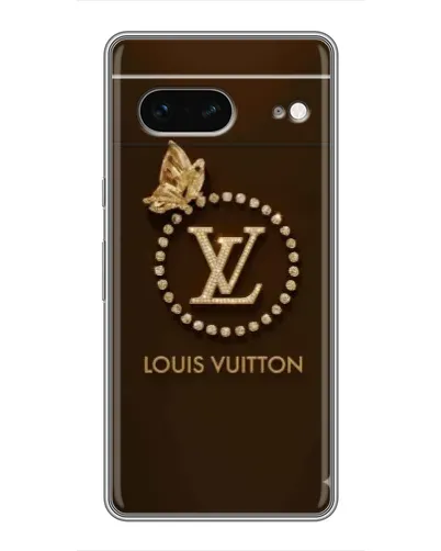 Чохол для Google Pixel 7 з картинкою «LV — золота печатка»