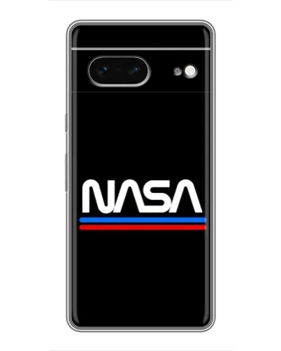 Чехол для Google Pixel 7 с картинкой «NASA — классика Red Blue»