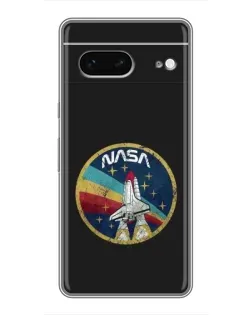 Чехол для Google Pixel 7 с картинкой «NASA — эмблема миссии»